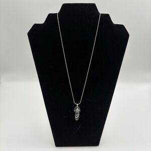 Zebra Jasper Healing‎ Crystal Pendant Necklace 11"